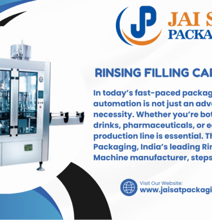 Rinsing Filling Capping Machine Manufacturer in India